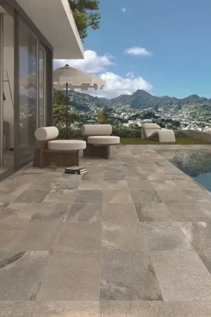 Carrelage BALI GRAFITO 30x60 cm R11 ANTIDERAPANT EFFET PIERRE Nouvel Arrivage